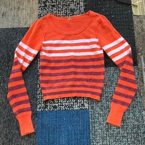 FREE PEOPLE Complete Me Striped Sweater Size XS